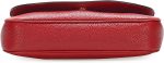 Gucci Soho Interlocking GG Red Leather Chain Flap Shoulder Bag Handbag Italy New - Image 6