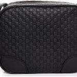 Gucci Bree GG Supreme Camera Case Black Leather Bag Handbag Mini Italy New