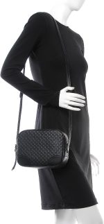 Gucci Bree GG Supreme Camera Case Black Leather Bag Handbag Mini Italy New - Image 2