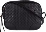 Gucci Bree GG Supreme Camera Case Black Leather Bag Handbag Mini Italy New - Image 7
