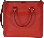 Prada Women's Red Vitello Phenix Leather Shopping Tote Handbag 1BG865 - Image 2