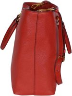 Prada Women's Red Vitello Phenix Leather Shopping Tote Handbag 1BG865 - Image 3