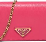 Prada Miniborse Peonia Pink Vitello Move Leather Crossbody Chain 1BP021 - Image 4