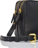 Prada Women's Black Bandoliera Vitello Phenix Leather Crossbody Bag 1BH079 - Image 6