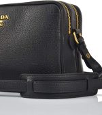 Prada Women's Black Bandoliera Vitello Phenix Leather Crossbody Bag 1BH079 - Image 7