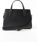 Gucci Soho Leather Satchel tote Structured Black Shoulder Bag New - Image 2