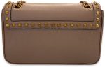 Prada Pattina Glace Calf Leather Cammeo Beige Pattina Studded Handbag - Image 5