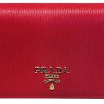 Prada Miniborse Lacca Red Vitello Move Leather Crossbody Chain 1BP021