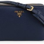 Prada Women's Navy Blue Vitello Phenix Leather Crossbody 1BH079