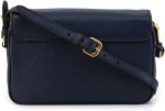 Prada Womens Vitello Phenix Shoulder Flap Navy Blue Leather Crossbody Bag 1BD163 (Navy Blue) - Image 3