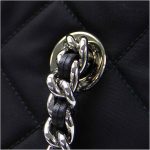 Prada Midnight Black Quilted Tessuto Chain Designer Shoulder Tote Bag for Women 1BG740 - Image 4