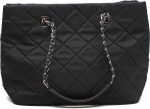 Prada Midnight Black Quilted Tessuto Chain Designer Shoulder Tote Bag for Women 1BG740 - Image 6