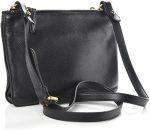 Prada Vitello Phenix Gold Hardware Black Crossbody 1BH046 - Image 4