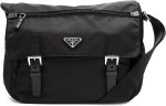 Prada Women's Black Nylon Fabric Crossbody Messenger Bag 1BD671