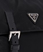 Prada Women's Black Nylon Fabric Crossbody Messenger Bag 1BD671 - Image 4