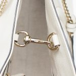 Gucci Soho Ivoire Ivory Gold Double Chain Soft Hobo Leather Shoulder Bag Italy Authentic New - Image 5