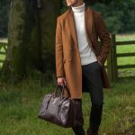 Maxwell Scott | Mens Luxury Leather Medium Weekend Bag | The FleroM | Handmade In Italy | Chestnut Tan Brown - Image 9