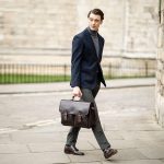 Maxwell Scott | Mens Luxury Leather 17” Laptop Briefcase Satchel | The Loreto Large | Business Travel Bag - Image 8