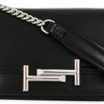 Tod's Mini Double T Shoulder Bag Black Ladies Handbag XBWAMUB0101