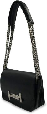 Tod's Mini Double T Shoulder Bag Black Ladies Handbag XBWAMUB0101 - Image 3