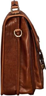 Maxwell Scott | Personalized Mens Luxury Leather 17” Laptop Briefcase Satchel | The Loreto Large | Travel Bag - Image 8