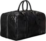 Maxwell Scott | Mens Luxury Leather Large Duffle Bag | The FleroL | Handmade In Italy | Chestnut Tan Brown - Image 5