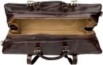 Maxwell Scott | Mens Quality Leather Extra Large Travel Bag | The FleroEL | Handmade In Italy | Chestnut Tan Brown - Image 2