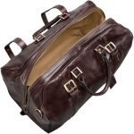 Maxwell Scott | Mens Quality Leather Extra Large Travel Bag | The FleroEL | Handmade In Italy | Chestnut Tan Brown - Image 6
