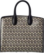 SALVATORE FERRAGAMO Studio Box Monogram Print Tote Bag - Image 2