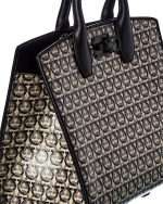 SALVATORE FERRAGAMO Studio Box Monogram Print Tote Bag - Image 3