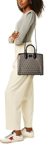 SALVATORE FERRAGAMO Studio Box Monogram Print Tote Bag - Image 4