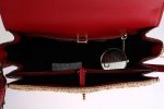 Dolce & Gabbana Beige Straw Greta Red Snakeskin Bag - Image 8