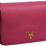 Prada Women's 1BD163 Pink Leather Shoulder Bag