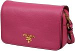 Prada Women's 1BD163 Pink Leather Shoulder Bag - Image 3