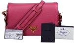 Prada Women's 1BD163 Pink Leather Shoulder Bag - Image 6