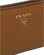 Prada Women's Brown Vitello Phenix Leather Crossbody Handbag Bag 1BH046, Medium - Image 2