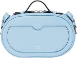 FENDI O'Lock Baby Blue Leather Mini Crossbody Bag - Image 4
