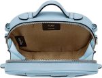 FENDI O'Lock Baby Blue Leather Mini Crossbody Bag - Image 5