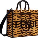 FENDI Womens Sunshine Tiger Canvas Tote 8BH386