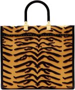 FENDI Womens Sunshine Tiger Canvas Tote 8BH386 - Image 3