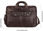 DLOETT Men's Large Tote Bag 15.6 Inch Laptop Bag Men's Messenger Bag Men's Business Travel Briefcase Shoulder Bag - Image 2