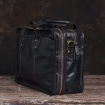 FEER Casual Men's Handbag Briefcase Large Capacity Shoulder Travel Bag for 16" Laptop - Image 2