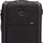 TUMI - Alpha 3 Short Trip Expandable 4 Wheeled Packing Case Suitcase - Rolling Luggage for Men and Women - Black/Gold