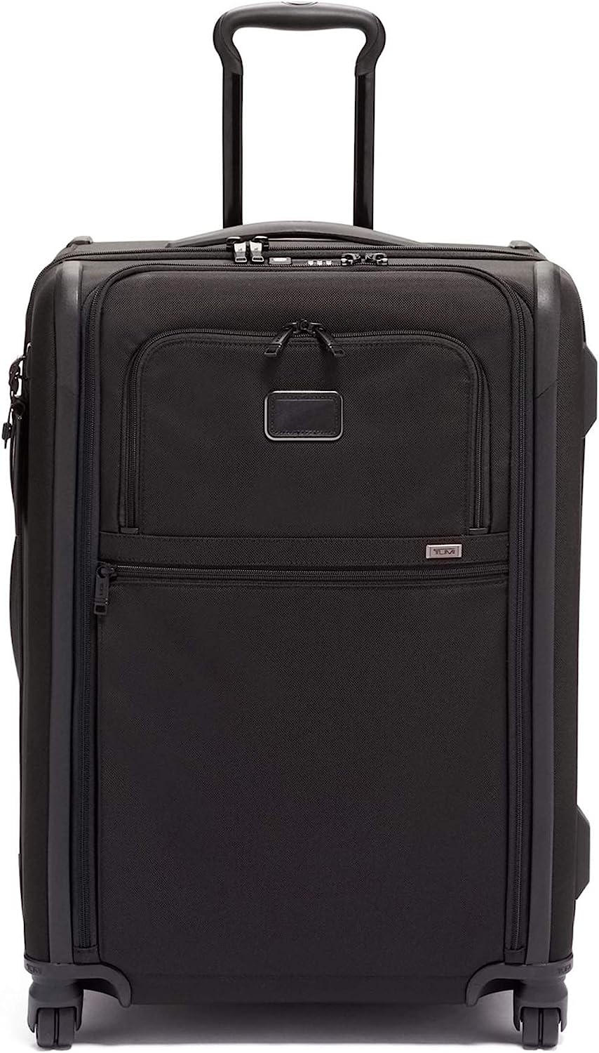 251228015844928_1 TUMI - Alpha 3 Short Trip Expandable 4 Wheeled Packing Case Suitcase - Rolling Luggage for Men and Women - Black/Gold - Image 1