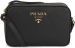 Prada Black Vitello Phenix Leather Shoulder Camera Bag 1BH103 - Image 4