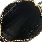 Prada Black Vitello Phenix Leather Shoulder Camera Bag 1BH103 - Image 6