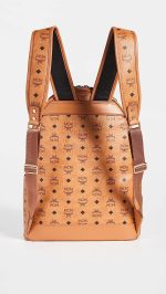 MCM Men's Stark Backpack 40, Cognac, Brown, One Size - Image 3