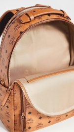 MCM Men's Stark Backpack 40, Cognac, Brown, One Size - Image 5