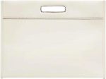 FENDI Logo 2-Way Smooth Ivory Leather Tote Bag 7VA480 - Image 3