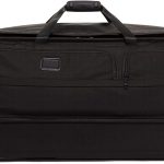TUMI Alpha 3 Large Split 2-Wheel Duffel Bag - With Quick Zip Interior - Rolling Luggage for Men and Women - Black